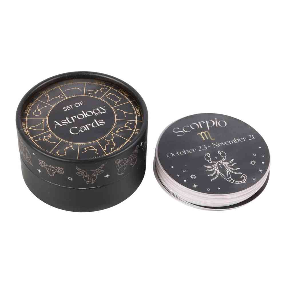 Something Different - Astrology Gift Set Card Game - Black/Gold coloured